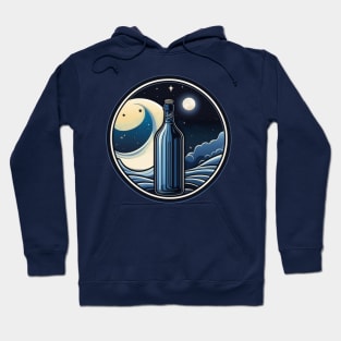 moon light with bottle in the mars Hoodie